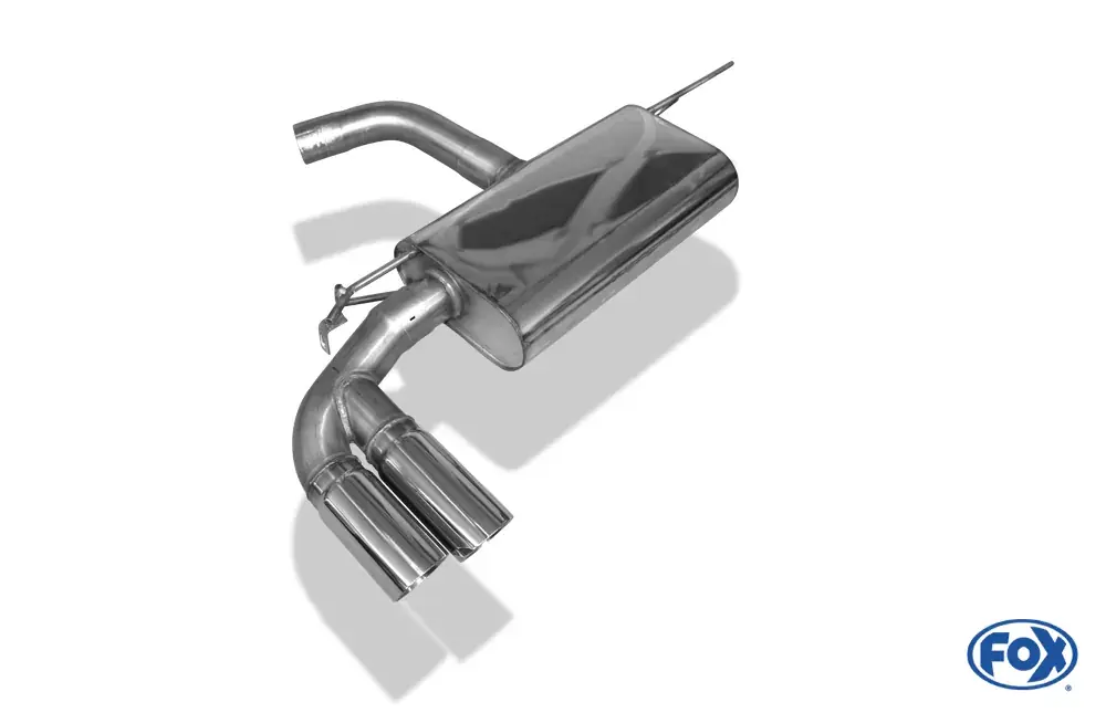 Neu Im Sortiment FOX Endschalldämpfer 2x80mm Typ 25 passend für Seat Leon 5F