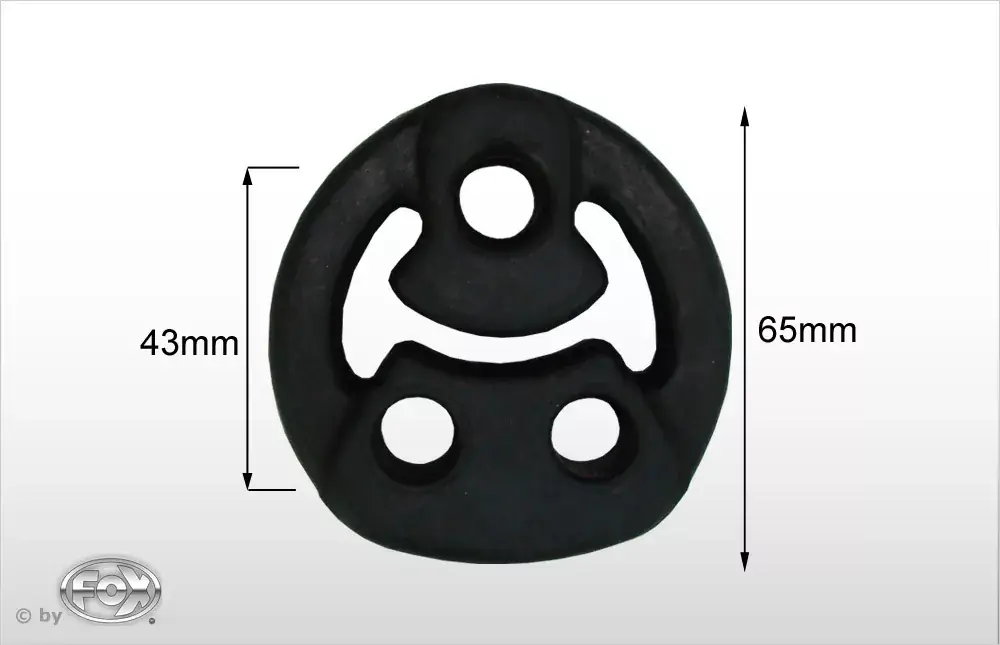 Direkt Vom Hersteller FOX Gummi 5 Höhe 65mm - Lochabstand 43mm
