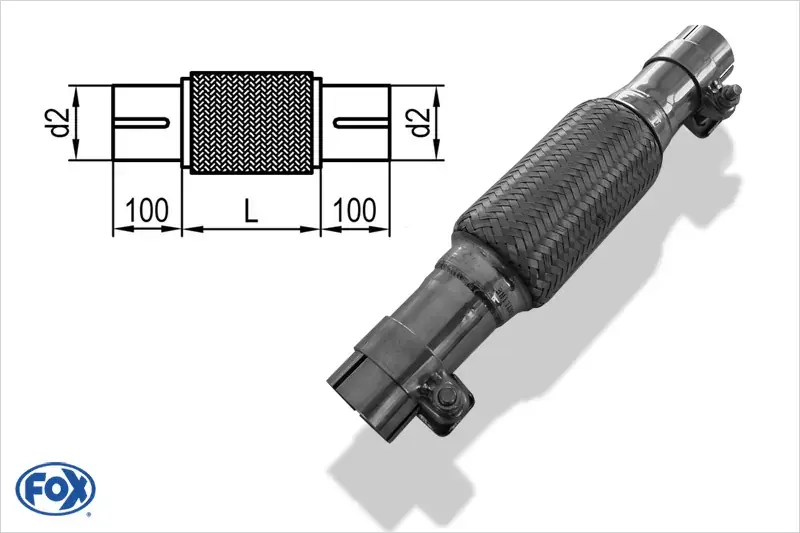 Jetzt Kaufen Flexibles Rohr Interlock Ø90mm Edelstahl 200mm universell