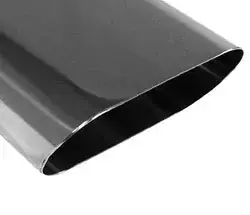 Expressversand FOX Anschweißendrohr Typ 50 Edelstahl Endrohr 130x50 mm flachoval