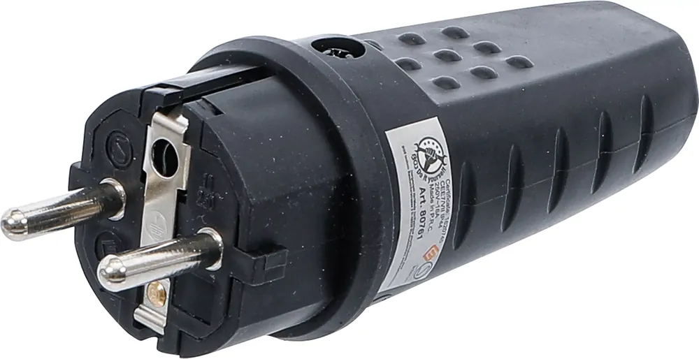 Highlight Industrie-Stecker 16A / 250V mit Gummischutztülle