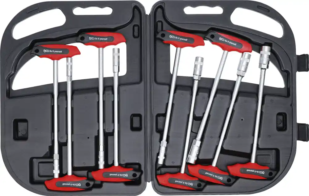Beliebt Steckschlüssel-Satz mit T-Griff 9-tlg. SW 6–14 mm