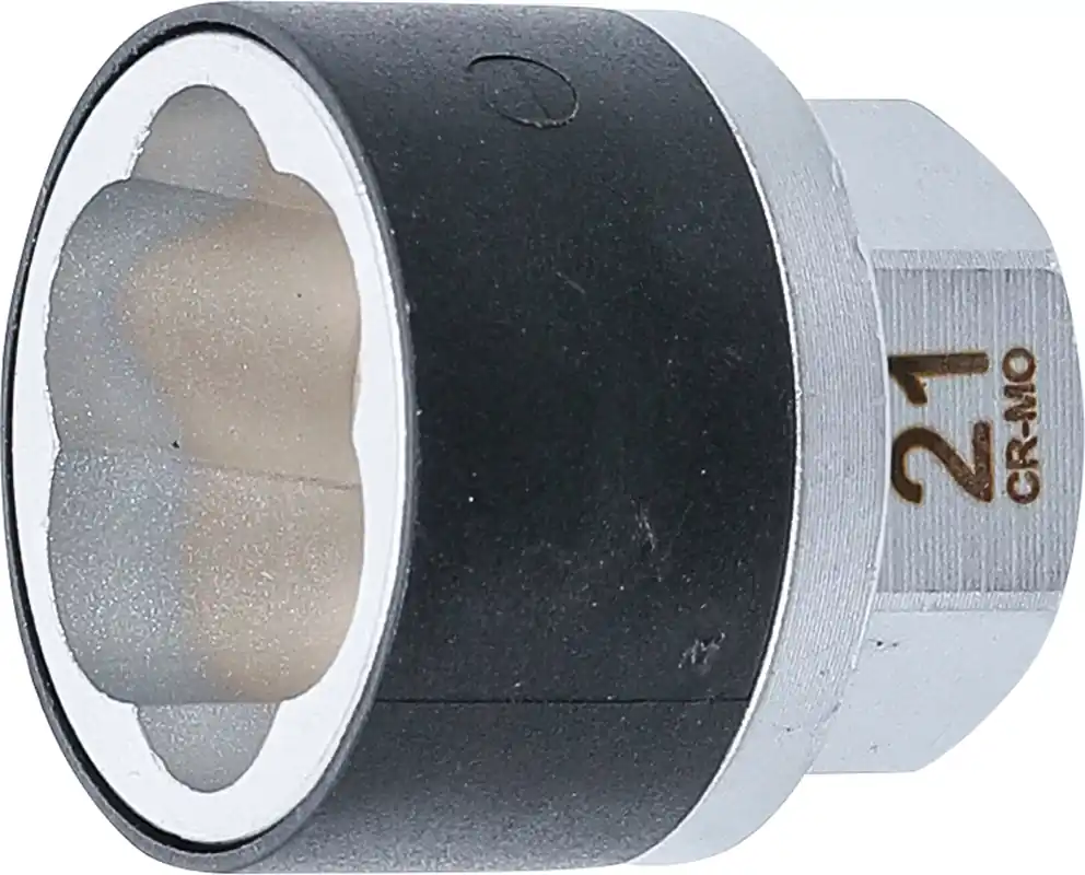Markenprodukt BGS Spiral-Profil-Steckschlüssel-Einsatz / Schraubenausdreher 21 mm Außensechskant