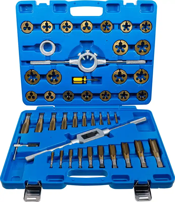 Mega-Angebot Gewindeschneid-Satz TiN-beschichtet M6–M24, 45-teilig