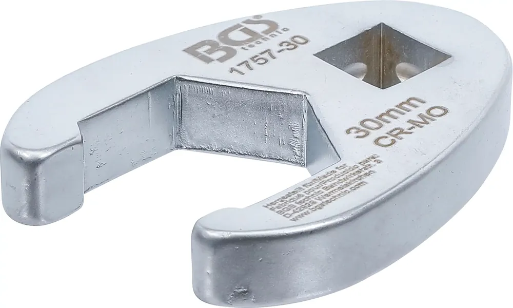 BGS Hahnenfußschlüssel SW 30 mm Innenvierkant 1/2 Zoll (12,5 mm) Sichere Zahlung