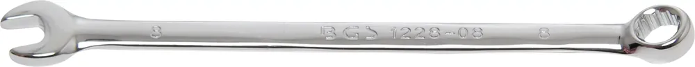 Zertifiziert BGS Maul-Ringschlüssel extra lang 8 mm