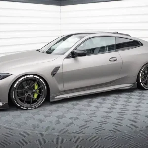 Versand Am Gleichen Tag Prepreg Carbon Seitenschweller Flaps passend für BMW M4 G82 / G82 Facelift