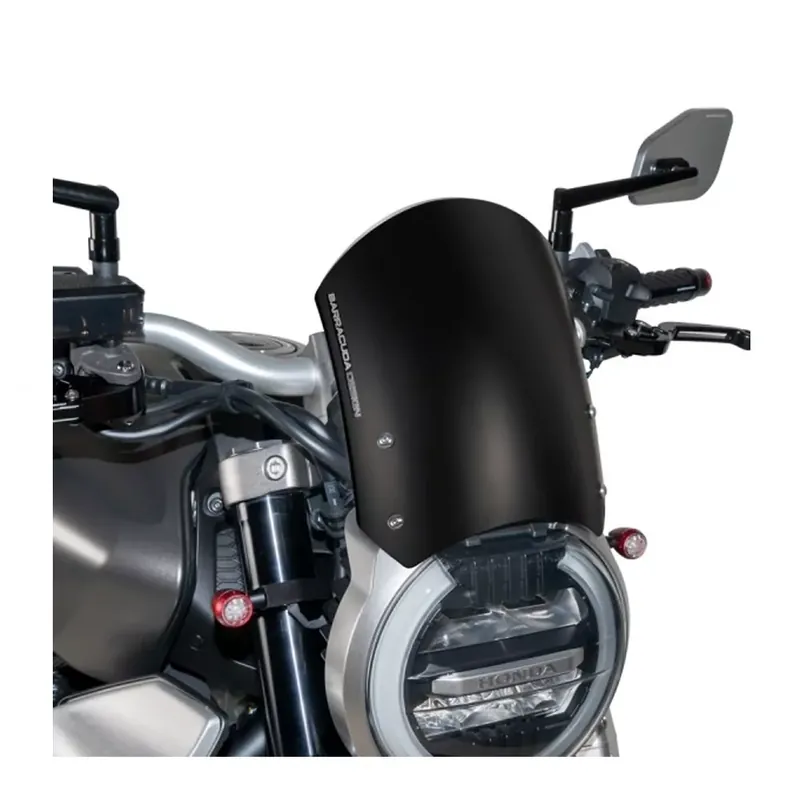 Preisreduziert Barracuda Windschild Aerosport Aluminium Schwarz passend für Honda CB1000R (2018-) & CB650R (2019-2023)