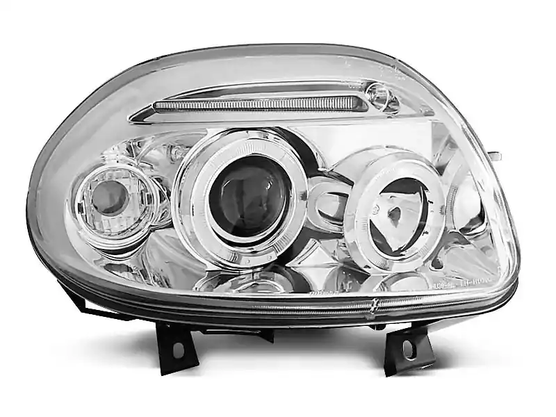 Angel Eyes Scheinwerfer Chrome passend für Renault Clio II 09.98-05.01 Direkt Vom Hersteller