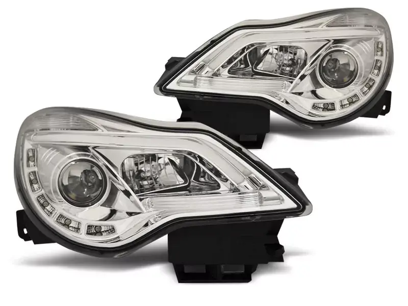 Saisonangebot Scheinwerfer passend für Opel Corsa D 11-14 DRL Chrom