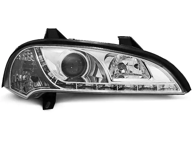 Sonderangebot Scheinwerfer passend für Opel Tigra 09.94–12.00 Chrom LED Projektor