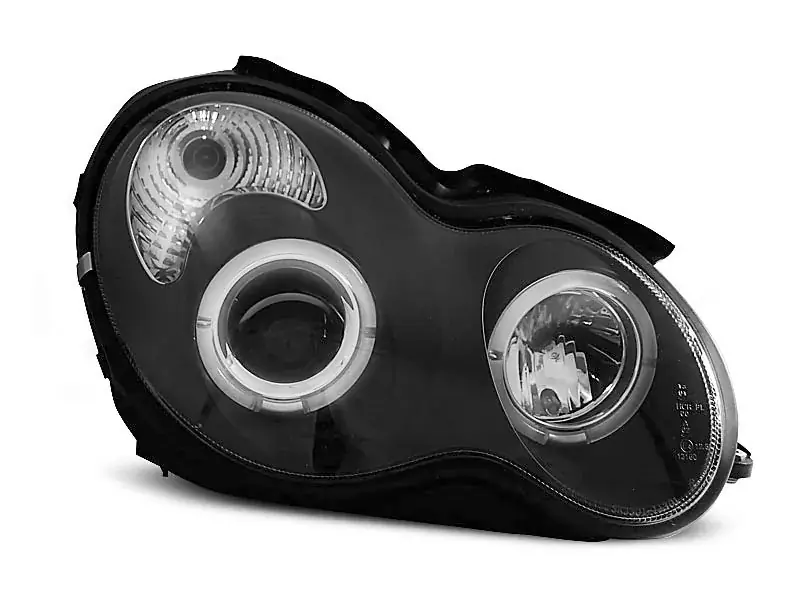 Neu Im Sortiment Scheinwerfer Angel Eyes schwarz passend für Mercedes W203 C-Klasse 07.00–03.04