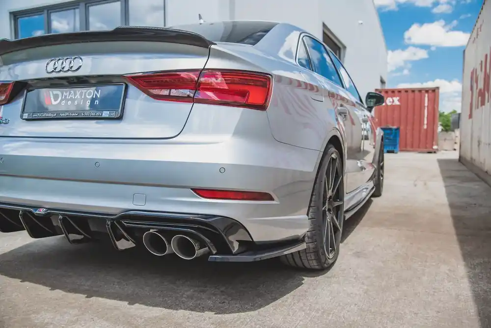 Heck Ansatz Flaps Diffusor V.2 passend für Audi S3 Limousine 8V Facelift Saisonangebot
