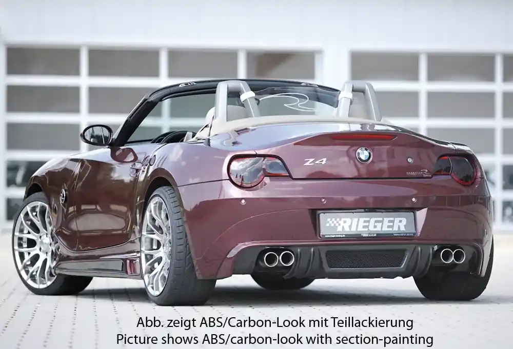 Rieger Heckansatz passend für BMW Z4 (E85) Roadster 02/2003–12/2005 Sonderaktion