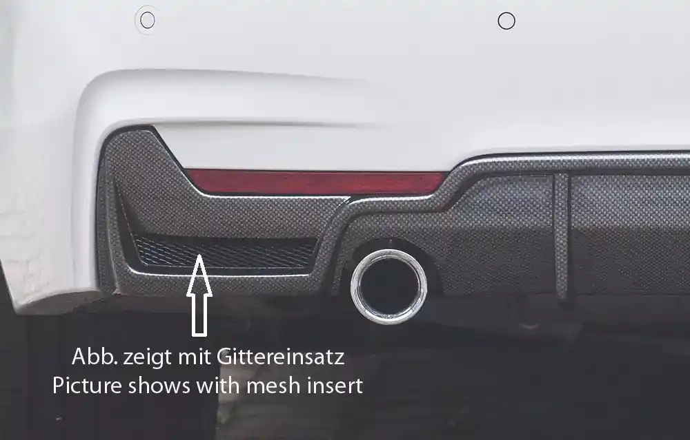 Aktuell Rieger Heckeinsatz ABS passend für BMW 4er F36 Gran Coupé 435i/440i LCI