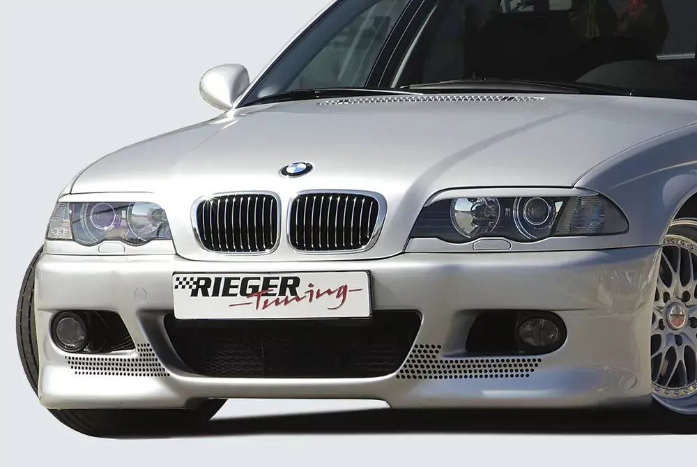 Echt Rieger Spoilerstoßstange passend für BMW 3er E46 Limousine (ab 02/2002, Facelift)