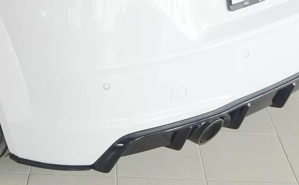 Markenprodukt Rieger Heckschürzenansatz seitlich links passend für Audi TTS (8J-FV/8S) Roadster 07.14–08.18 (bis Facelift)
