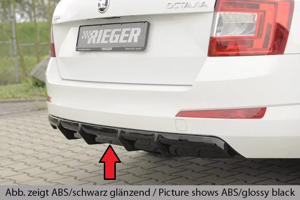 Zertifiziert Rieger Heckeinsatz passend für Skoda Octavia (5E) Limousine 02.13-01.17