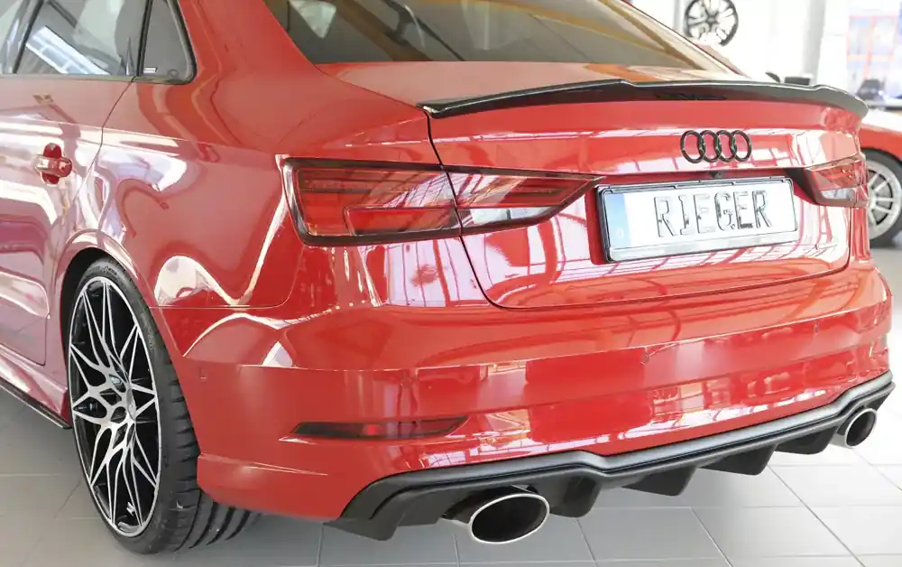 Günstig Rieger Heckeinsatz passend für Audi A3 S3 (8V) Limousine ab 09/2016