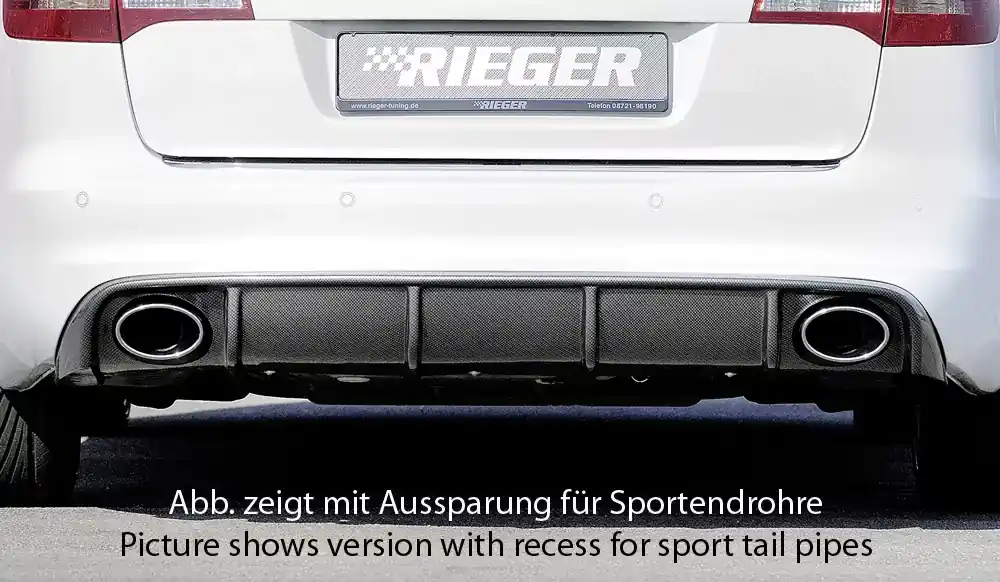 Kracherpreis Rieger Heckeinsatz passend für Audi A6 (4F) Avant 10.08-08.11