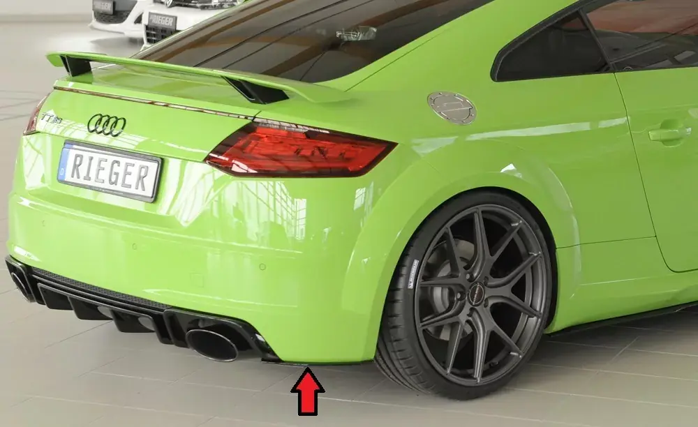 Rieger Heckschürzenansatz seitlich rechts passend für Audi TT RS (8J/8J1-FV/8S) Coupé 05.16–08.18 Garantierte Lieferung
