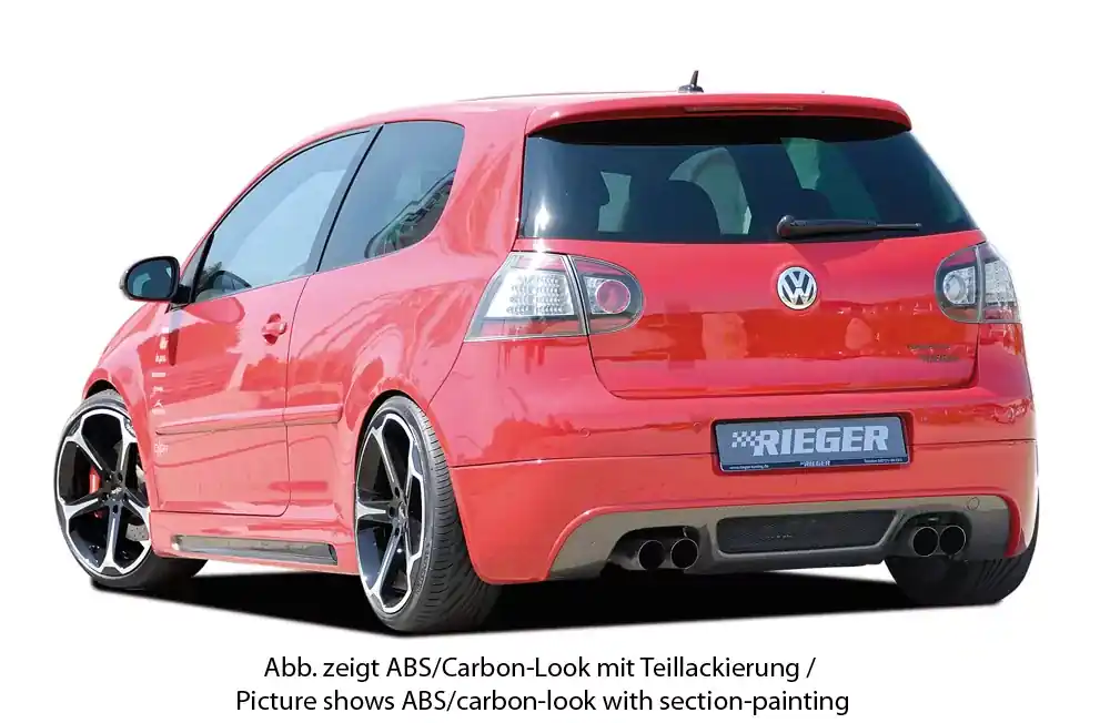 Knallerangebot Rieger Heckansatz passend für VW Golf 5 GTI