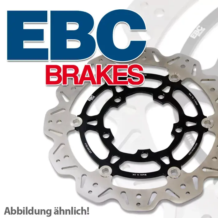 EBC schwarze Bremsscheibe vorne passend für Suzuki GSX-R 600 750 1000 Nur Für Kurze Zeit