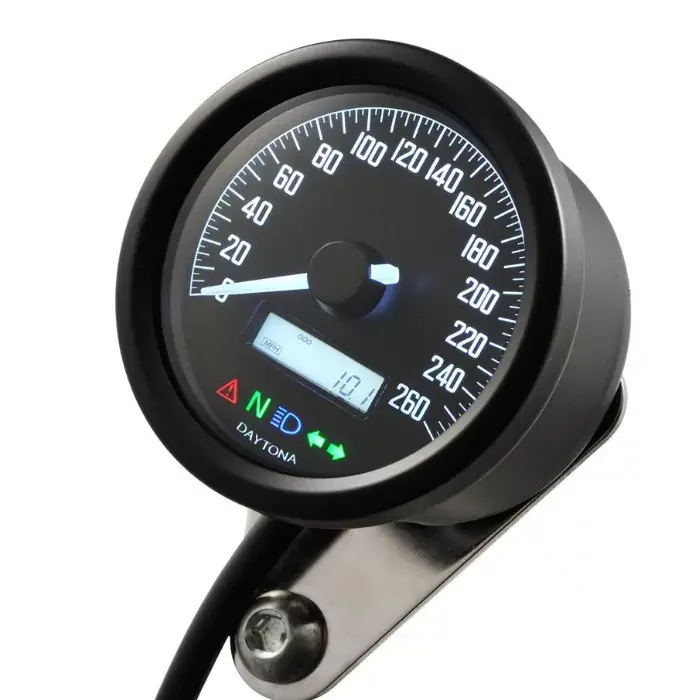 Daytona Digitaltacho New Velona 60 Typ B schwarz LED weiss Meistverkauft