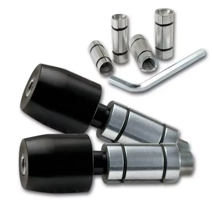 Expressversand Lenkergewichte passend für 7/8" + 1" Lenker schwarz Paar