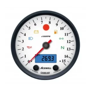 Top-Seller ACEWELL Analog DZM 15000rpm Digital Tacho schwarz weiß Gehäuse