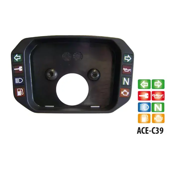 Kontrollleuchtencover schwarz passend für Motorräder Markenware