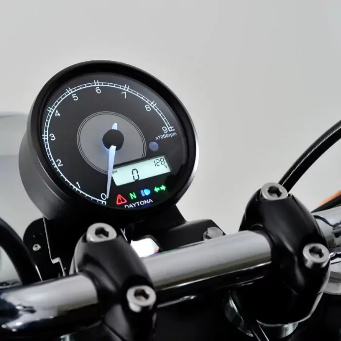 Daytona Velona80 Drehzahlmesser & Tacho Ø80mm mit LED-Beleuchtung Echt