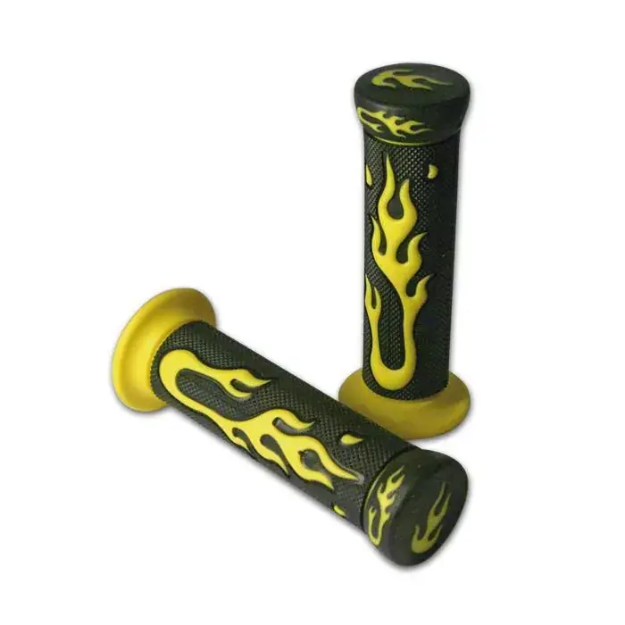 Griffgummi "Flamme" 7/8" 22mm gelb/schwarz geschlossen Top-Angebot