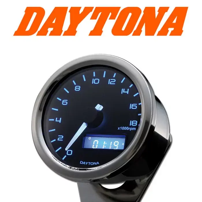 Daytona Velona60 Drehzahlmesser Ø60mm bis 18.000 U/min mit blauer LED-Beleuchtung Meistverkauft