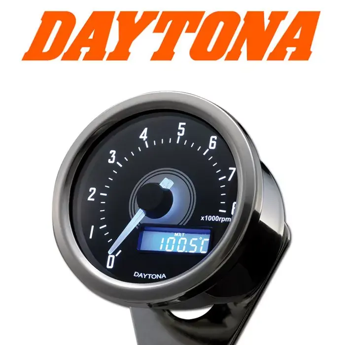 Daytona Velona60 Drehzahlmesser Ø60mm Chrom bis 8.000 U/min Aktuell