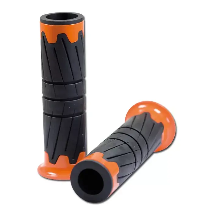 ABS/Gummi-Griffe "Glossy" 125 mm offen orange 22 mm Knallerangebot