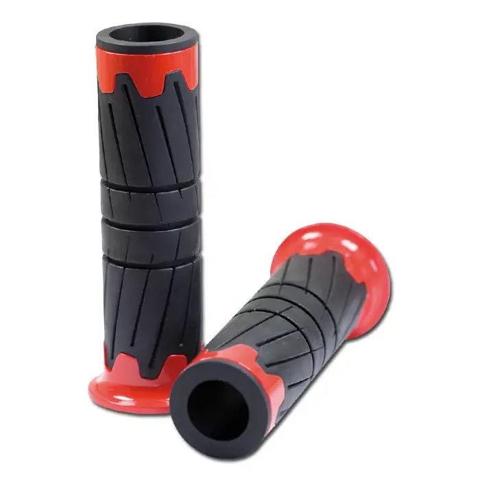 ABS/Gummi-Griffe "Glossy" 125mm offen rot 22mm Solange Der Vorrat Reicht