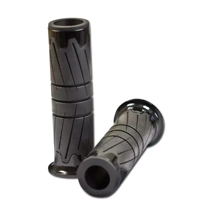 ABS/Gummi-Griffe Glossy 125 mm offen schwarz passend für 22 mm Lenker Top-Preis