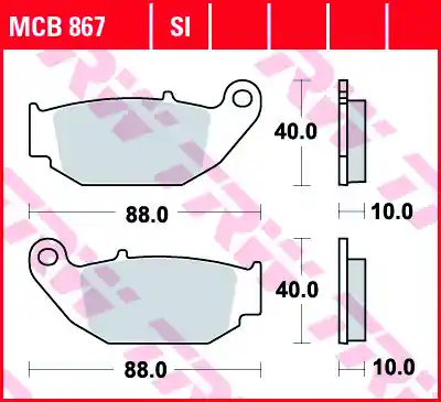 Scheibenbremsbeläge passend für Honda CRF 250 Geprüft
