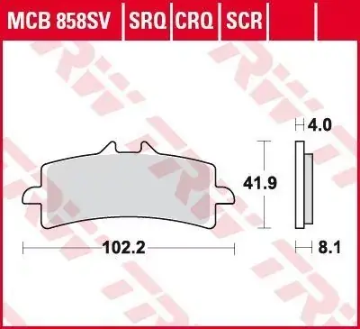 Scheibenbremsbeläge passend für Triumph, BMW, Aprilia, Honda, MV Agusta Meistverkauft