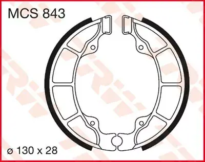 Bremsbacken MCS843 passend für Kymco Pulsar 125 Meistverkauft