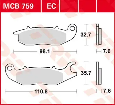Neu Scheibenbremsbeläge passend für Honda ANF 125 Innova JC37 07-12