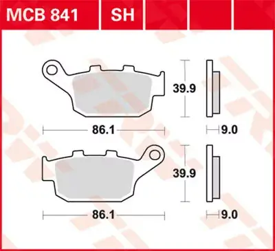 Beliebt Scheibenbremsbeläge MCB841 passend für Honda, Suzuki, Kawasaki