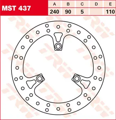 Bremsscheibe starr MST437 passend für Suzuki UH 200 Burgman Online Kaufen