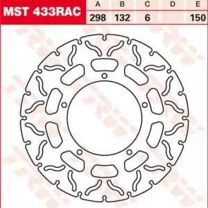 Beliebt TRW Bremsscheibe starr MST433RAC passend für Yamaha V-Max 1700 A ABS