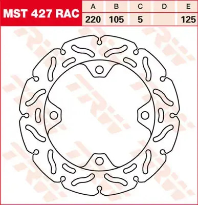 TRW Bremsscheibe starr MST427RAC passend für Honda CBR 1000 RR Top-Angebot