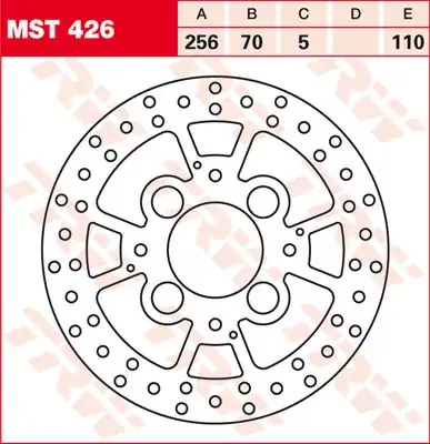 Bestseller TRW Bremsscheibe starr MST426 passend für Honda Modelle