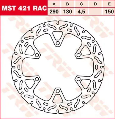 Bremsscheibe starr MST421RAC passend für Kawasaki EX 250 R Ninja Sale