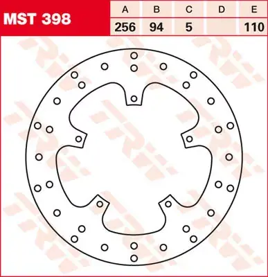 Ausverkauf TRW Bremsscheibe starr MST398 passend für Honda VFR