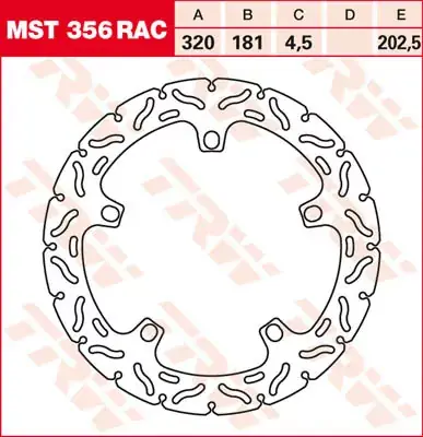 TRW Bremsscheibe starr MST356RAC Wochenendangebot